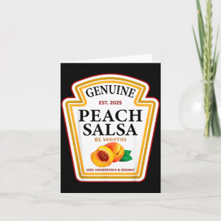 Echte Pfirsich-Salsa Lustige Gruppengewürze Karte