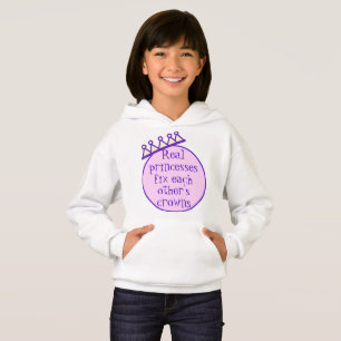 Echte Prinzessinnen reparieren sich gegenseitig Kr Hoodie