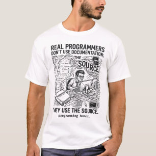 Echte Programmierer verwenden den Quellcode T-Shirt