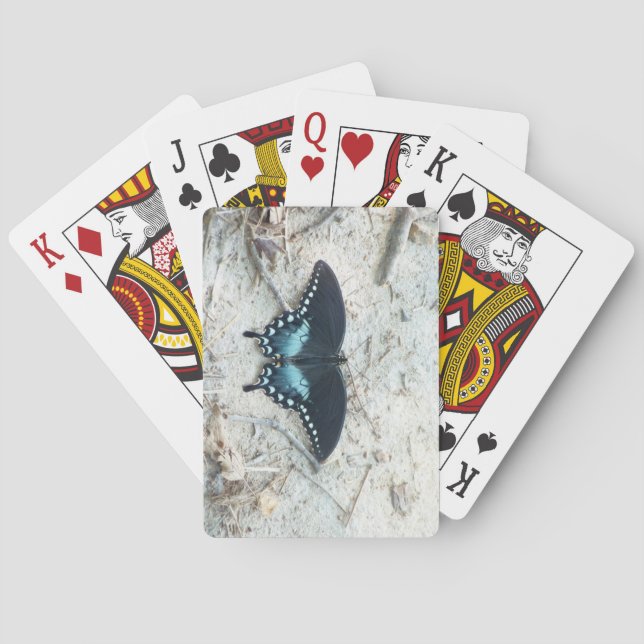 Echte Schmetterling Klassische Spielkarten (Rückseite)