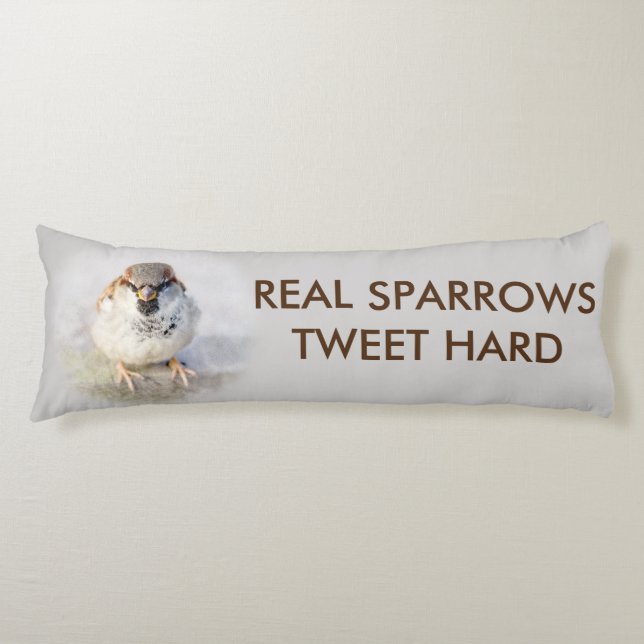 Echte Sparrows Tweet Hartnäckig anpassbar Seitenschläferkissen (Vorderseite)