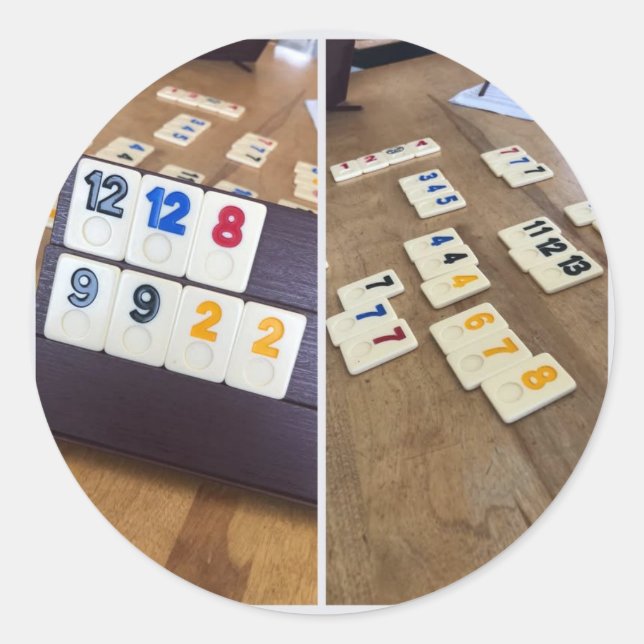 Echte Spiele Runder Aufkleber (Vorderseite)