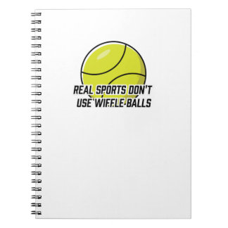 Echte Sportarten Nicht Wiffle Balls benutzen Notizblock