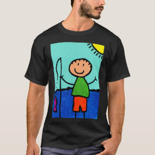 Echte Sucht - Fürs Leben Angeln T-Shirt