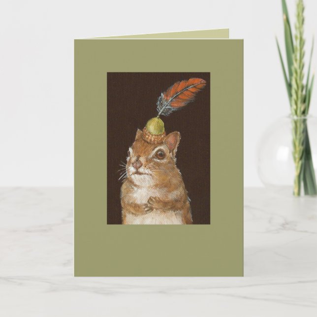 echte Wutkarte mit Eichhörnchen Karte (Vorderseite)