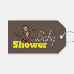 Echter Affe, Babydusche Geschenkanhänger