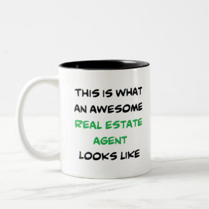 echter Anwesen Agent, phantastisch Zweifarbige Tasse