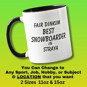 Echter BESTER SNOWBOARDER in Australien Tasse