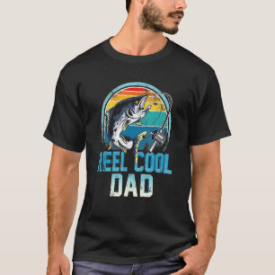 Echter cooler Dad Bass Fisch Angler Daddy Angeln T-Shirt