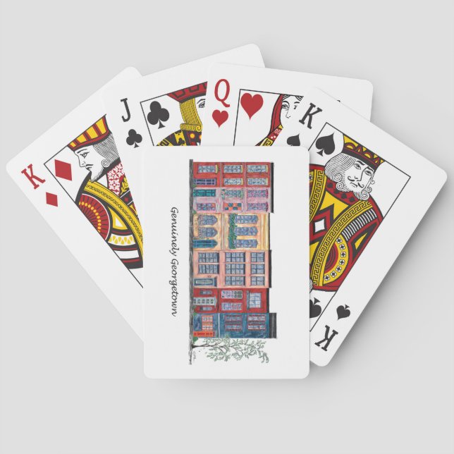 Echter Georgetown Spielkarten (Rückseite)