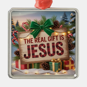 Echter Jesus-Geschenk-Schmuck Ornament Aus Metall