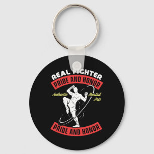 Echter Kämpfer Muay Thai Mixed Martial Arts kämpfe Schlüsselanhänger