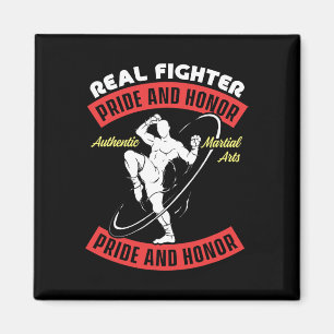 Echter Kämpfer Muay Thai MMA Kampf Authentische Ka Magnet