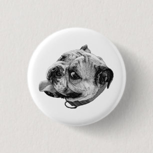 Echter Kunst-Pin Button