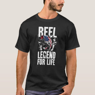 Echter Legende fürs Leben Angeln Fisch Angler T-Shirt