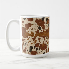 Echtes 100% Latte-Kuhfell-Muster-Tasse | Neutral  Kaffeetasse