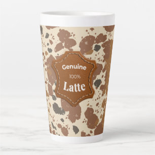 Echtes 100% Latte-Mug Kuhfell-Kaffee-Ästhetik Milchtasse