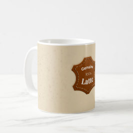 Echtes 100% Latte neutrales Muster Mug Kaffeetasse