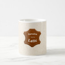Echtes 100% Latte Neutrales Muster Mug Kaffeetasse