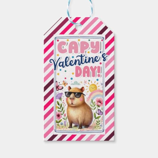 echtes Anwesen Ihre Referenzen Capy Valentines mac Geschenkanhänger (Vorderseite)