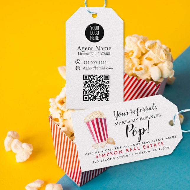 echtes Anwesen Ihre Referenzen machen meinen Busin Geschenkanhänger (Von Creator hochgeladen)