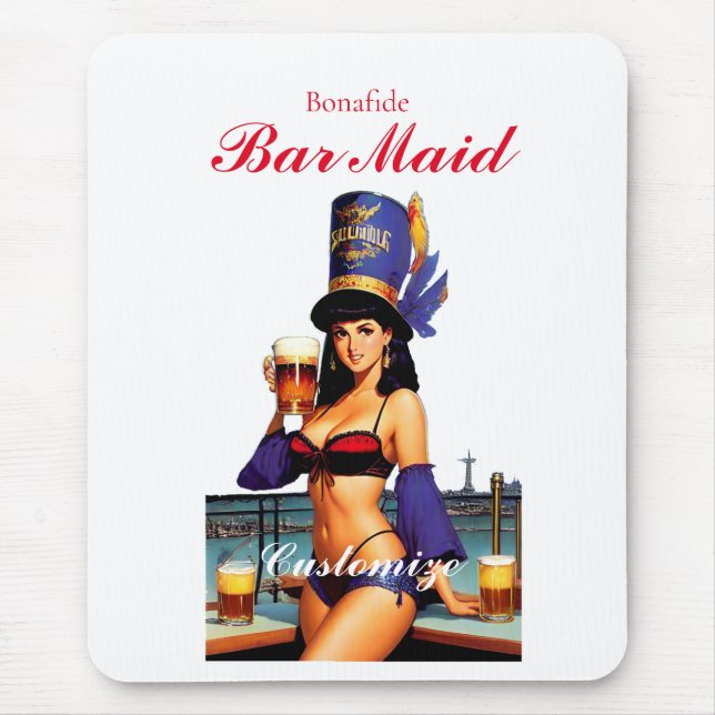 Echtes Bar Mädchen Thunder_Cove  Mousepad (Vorne)