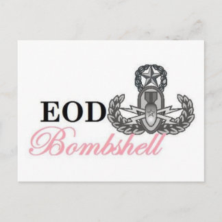 echtes Bombshell Postkarte
