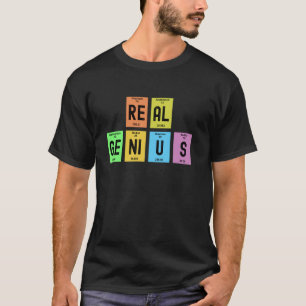 Echtes Genie Periodensystem der Elemente Lustige T-Shirt