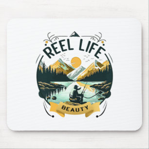 Echtes Leben Schönheit Fischiger Fischer Lustiger  Mousepad