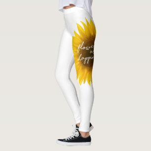Echtes Sonnenblumen-Foto Feld Blumen sind Glück Leggings