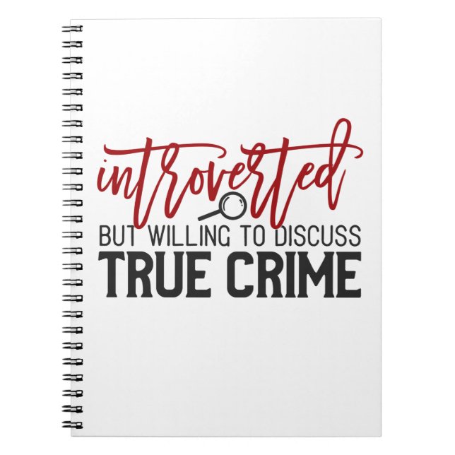 echtes Verbrechen Notizblock (Vorderseite)