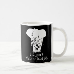 Echtes Weißes Elefant-Weihnachtsgeschenk Lustig Kaffeetasse