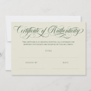 Echtheitszertifikat der Olivenöl-Wirbel von Eggshe