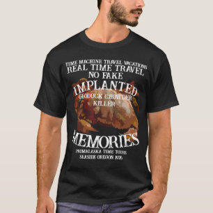 Echtzeit-Zeitmaschinen-Reise Geoduck-Killer Küste  T-Shirt