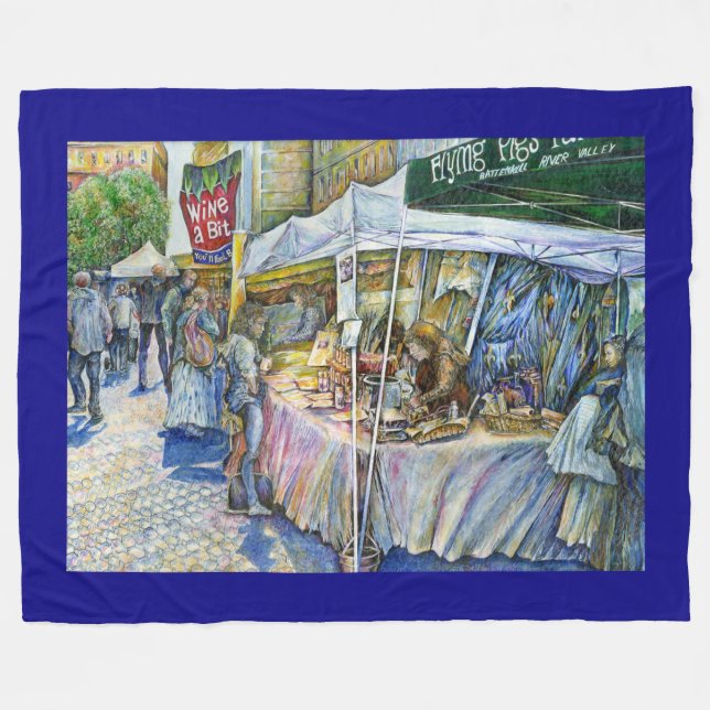 Ecke der FliegenSchweinezucht und Wein ein bissche Fleecedecke (Vorderseite (Horizontal))