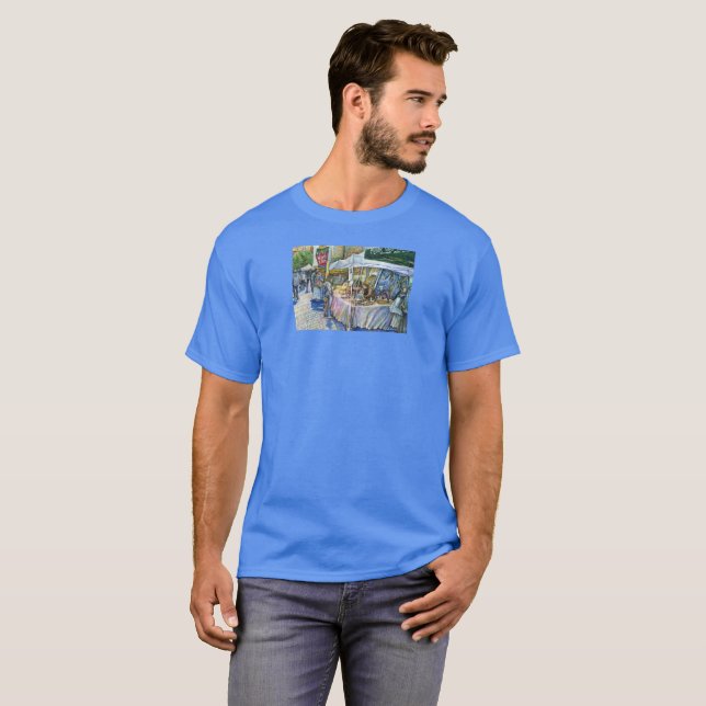 Ecke der Fliegenschweinfarm und Wein ein wenig. T-Shirt (Vorne ganz)