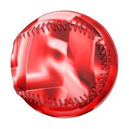 Ecke der geneigten Quadrate, rot bis weiß Baseball