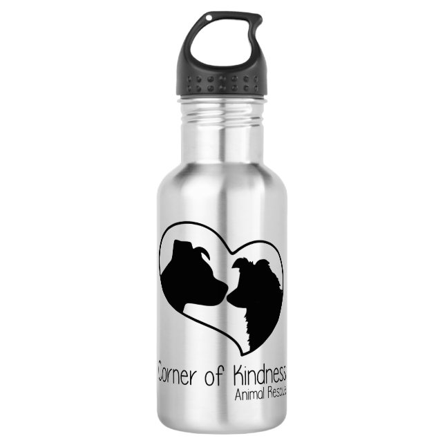 Ecke der Güte-Edelstahl-Wasser-Flasche Trinkflasche (Vorderseite)