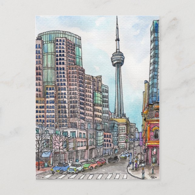 Ecke der King Street Postkarte (Vorderseite)