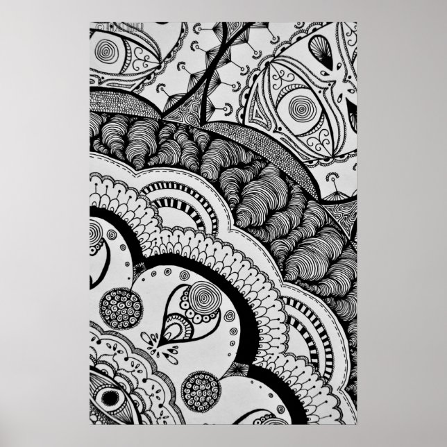 Ecke Mandala. Poster (Vorne)