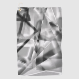 Ecke mit quadratischen Acrylteilen, grau bis weiß Golfhandtuch
