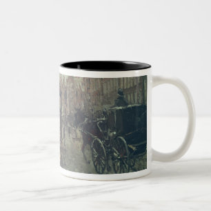 Ecke von Leidsche Quadrat, Amsterdam Zweifarbige Tasse