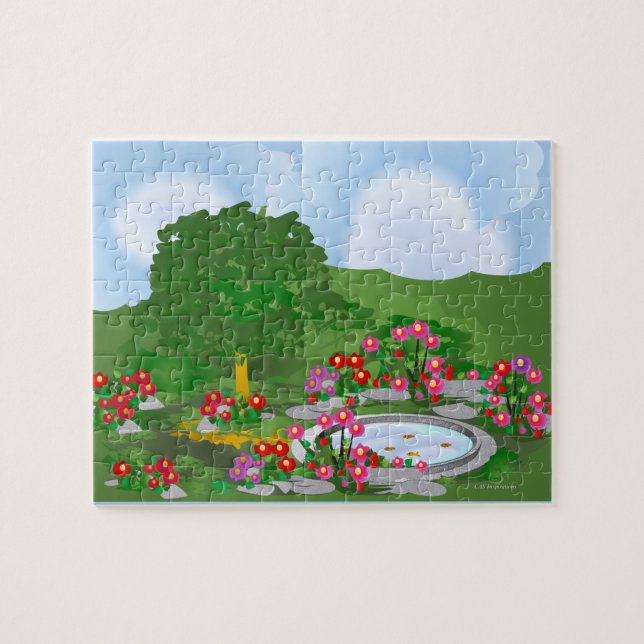 Eckgarten-Kunstpuzzle (Horizontal)
