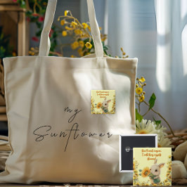 Eckiger Knopf | Niedliche Kaninchenhalterung mit S Button