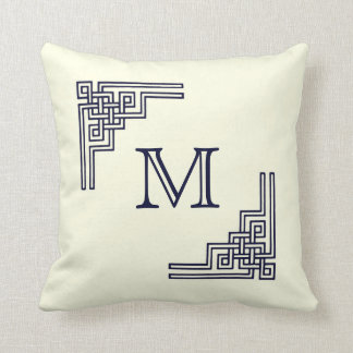 Eckknoten-Marine-und Kissen