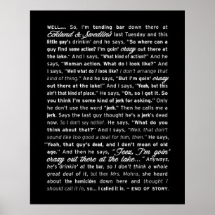 "Ecklund & Swedlin's" Poster (schwarz)