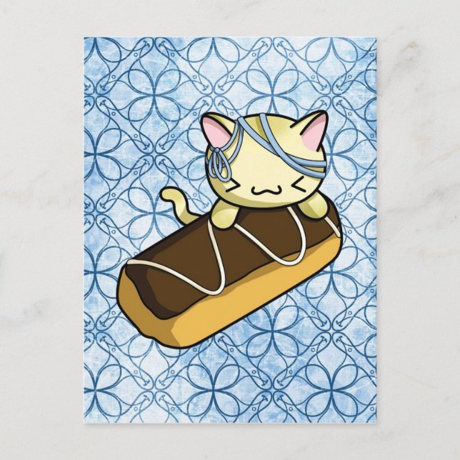 Eclair Kitty Postkarte (Vorderseite)
