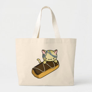 Eclair-Miezekatze Jumbo Stoffbeutel