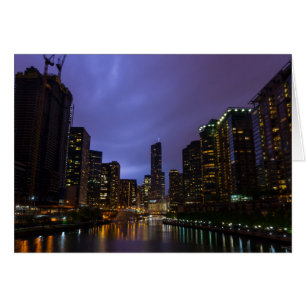Éclair sur la rivière Chicago
