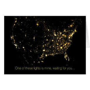 Éclairage de la ville des États-Unis la nuit